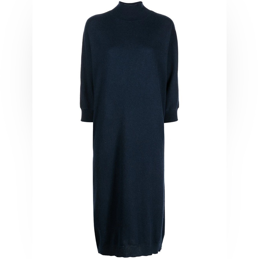 SABLYN cashmere quarter sleeve midi sweater dress - Picture 3 of 7